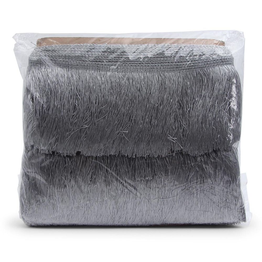 Бахрома отделочная широкая 120.0 мм / 25 метров, 361 серый