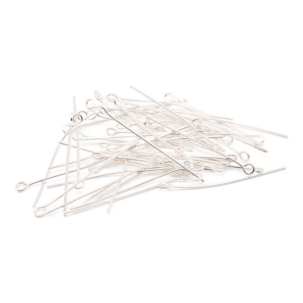 Штифты с петлей 35мм, 50±5 шт, Astra&Craft (серебро), SH-35