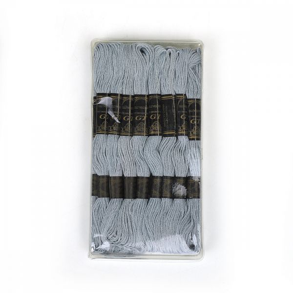 Мулине Ideal, цв.968 серый, 24 мотка по 8 метров