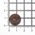 Пуговицы на 2 прокола 24L (15мм), ракушка (C-Coffee (кофейный)), CN-S003A, 36 шт