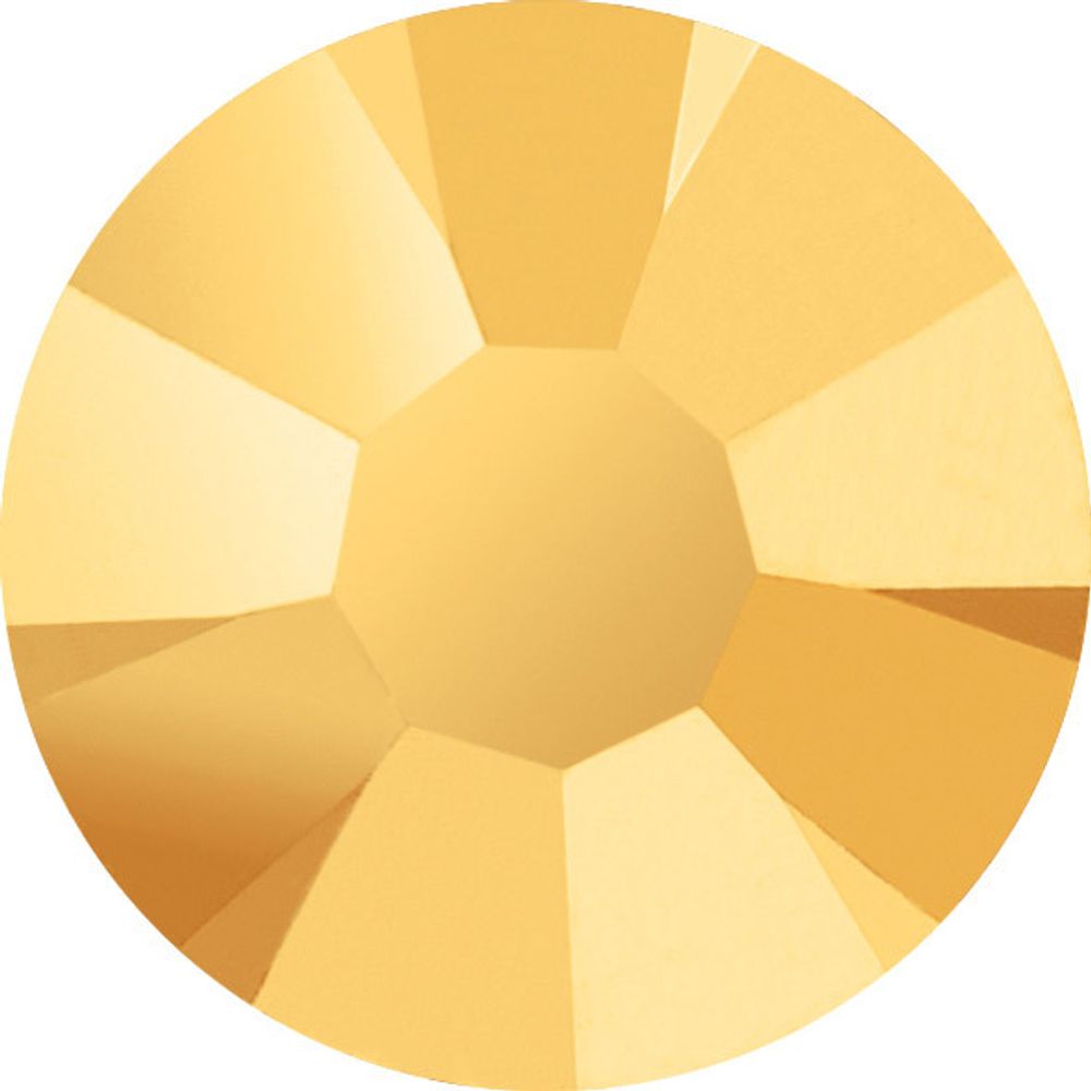 Стразы клеевые стекло 2 мм, 144 шт, SS06 золото (aurum), Preciosa 438-11-615 i