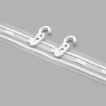 Лента (тесьма) шторная: сборка параллельная (1:3) 30 мм / 50 метров, равномерная