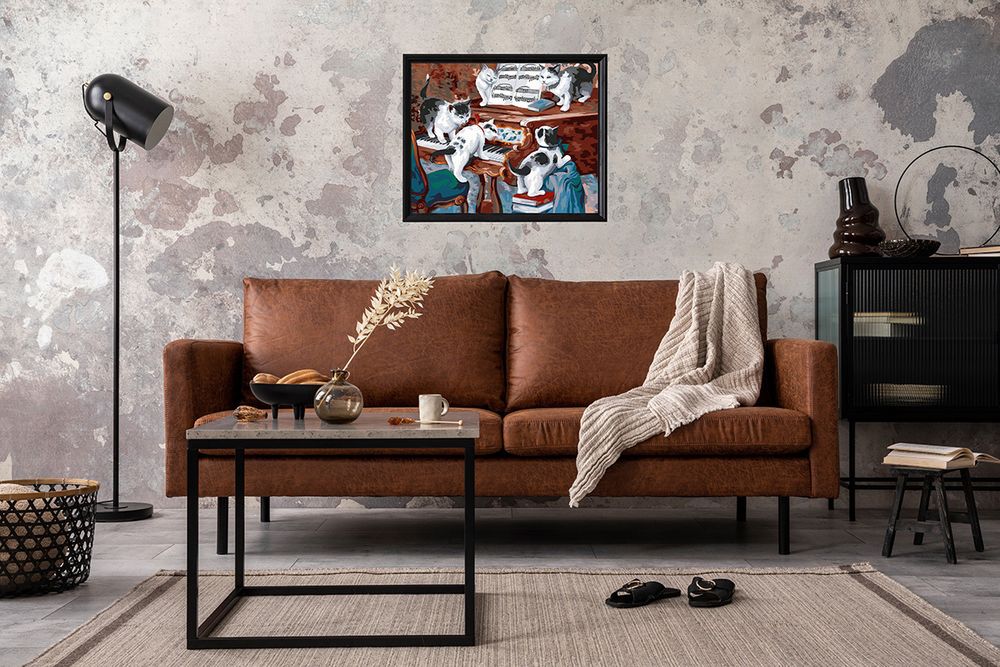 Картина по номерам Фрея, Пушистый ансамбль, 50х40 см