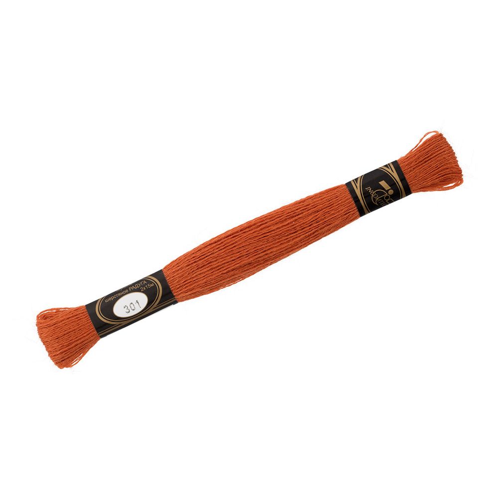 Мулине Радуга, цв.301 красная глина, Россия, 8 мотков по 15 метров