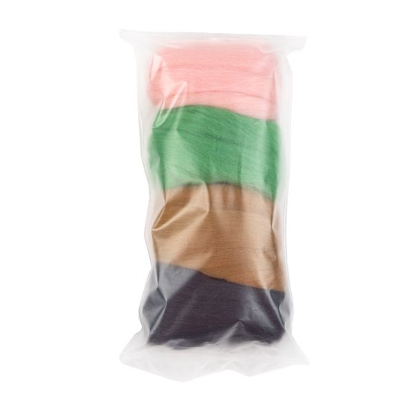 Набор шерсти для валяния 4х10 г, ассорти №12, Gamma AFW-040