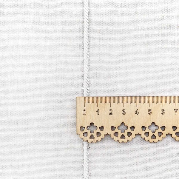 Шнур отделочный плетеный ⌀6.0 мм / 30 метров, белый, С987Г7