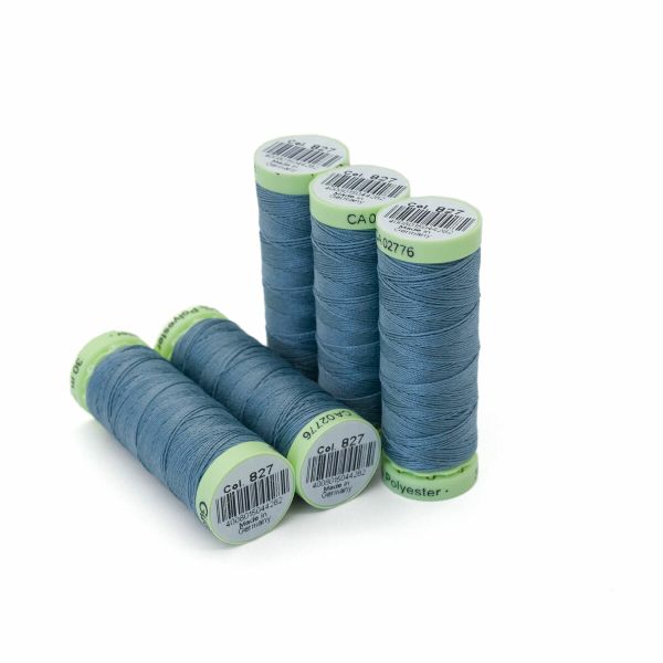 Нитки отделочные Gutermann Top Stitch, 30м, 827 сизый, 5 катушек