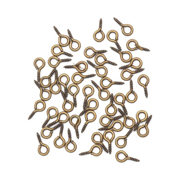 Штифты винтовые, 8х3,5mm, 50 шт в упак, Астра, латунь