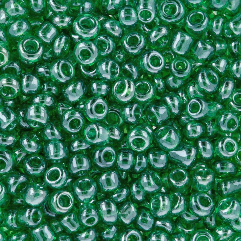 Бисер Zlatka 11/0 (2.1 мм), 100 г (10х10 г), №0107 зеленый, GR