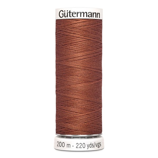 Нитки универсальные Gutermann Sew-all, 200м, 847 медно-коричневый, 5 катушек