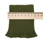 Манжеты трикотажные 8.0х9.5 см, 1 пара, средней плотности 14 кл, 1х1, средней плотности, 8116 св.хаки