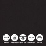 Холст грунтованный на подрамнике 40х50 см, 240 г/м², 2 шт, PERESLAVL BLACK EDITION мелкозернистый, Vista-Artista ACBF-4050