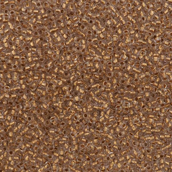 Бисер Preciosa прозрачный с бронзовым центром, круг.отв, 500 г, (68106)331-19001-10/0