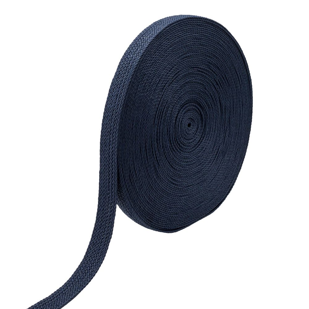 Стропа (ременная лента) 45 мм / 45.72 метра, [75.59 г/пог.м], плетеная вощёная, ZH408 индиго, 3Al299