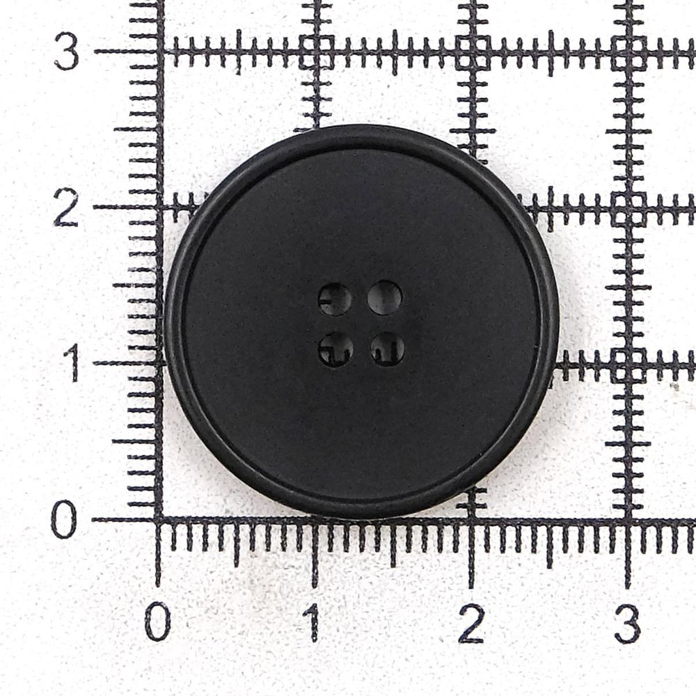 Пуговицы 4 прокола 40L (25мм), (Black (черный)), 36 шт