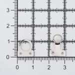 Крючки пришивные декоративные 10х21 мм, никель, 10 шт