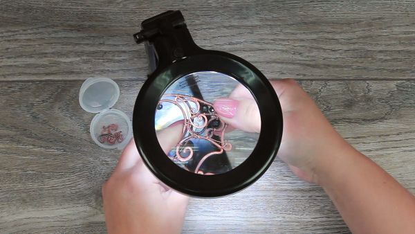 Лупа складная с подсветкой⌀9 см (ув.х2), Ferstel FR-06