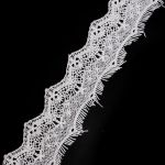 Кружево гипюр (плетёное) 72 мм / 3 метра, C501 белый