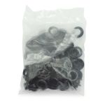 Люверсы металл ⌀_8.0 мм (внутр.), черный, 100 шт, BIG