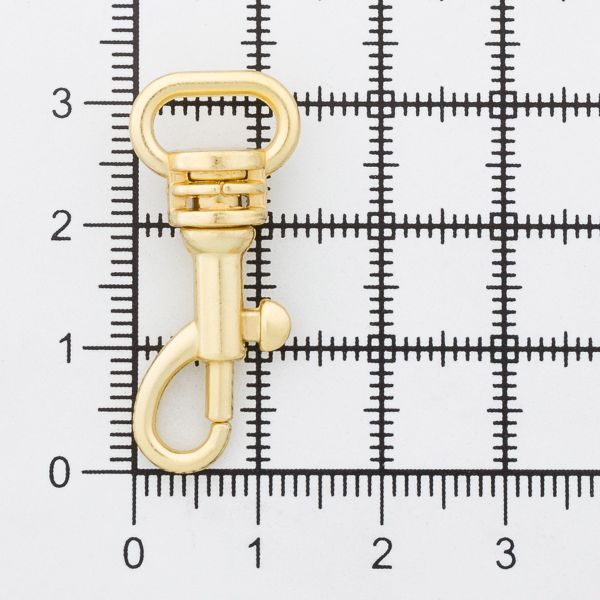 Карабин металл 10.0 мм (14х32 мм), цв.золото, 20 шт
