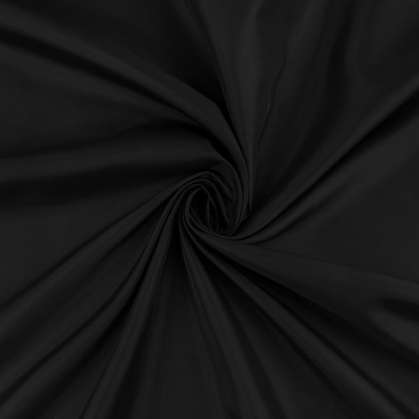 Ткань подкладочная (таффета) 180Т, 57 г/м², 200х152 см, _ черный, Gamma 180Т