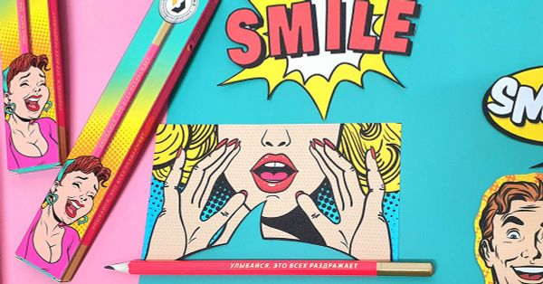 Карандаш чернографитный заточенный ТМ (HB), 4 шт, улыбайся, это всех раздражает, ВКФ SUV-021