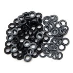 Люверсы металл ⌀_8.0 мм (внутр.), латунь, цв.чернен. плоский, 50 шт, BIG