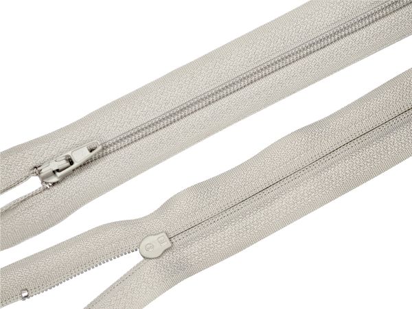 Молния спираль (витая) (цв.SBS) брючная Т3 (3 мм) 1 зам., н/раз., 20 см, автомат, S-576 светло-серый, уп.100 шт