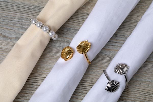 Кольцо декоративное для салфеток ⌀4 см, h4 см, под жемчуг, Stilerra PFH-044