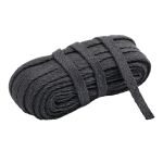 Шнур плоский плетеный х/б ⌀15.0 мм / 20 метров, цв.16 т.серый