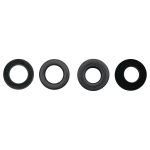 Люверсы металл ⌀9.2 мм (внутр.), h=6.32 мм, внешн. ⌀18.9 мм, №24, сталь, оксид, 100 шт, New Star