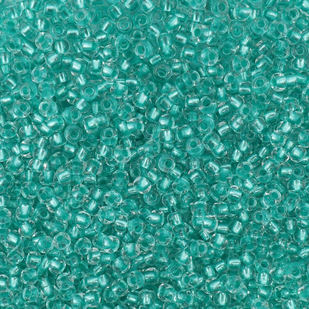 Бисер Preciosa прозрачный с перламутр. цвет. центром 10/0 (2.3 мм), круг.отв., 50 г, (38958)