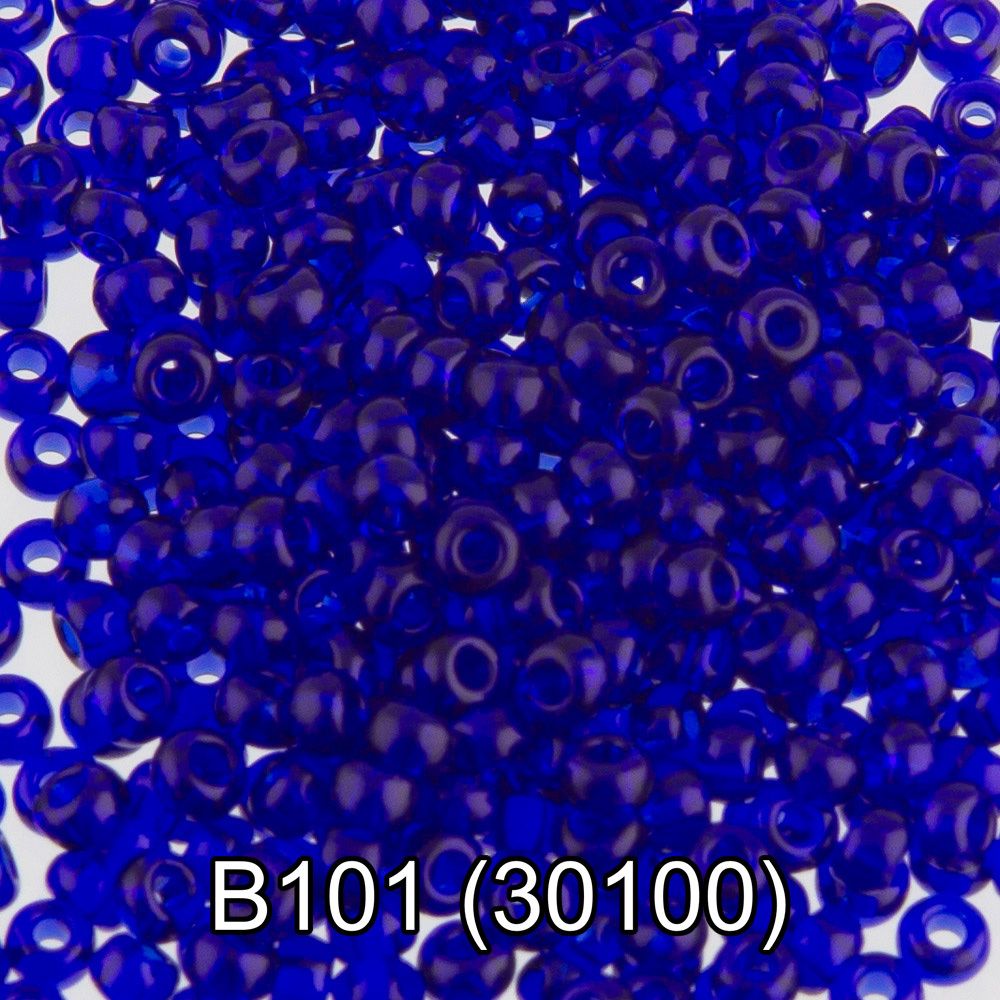 Бисер Gamma 10/0 (2.3 мм), 50 г, B101 т.васильковый, 30100, круглый 2