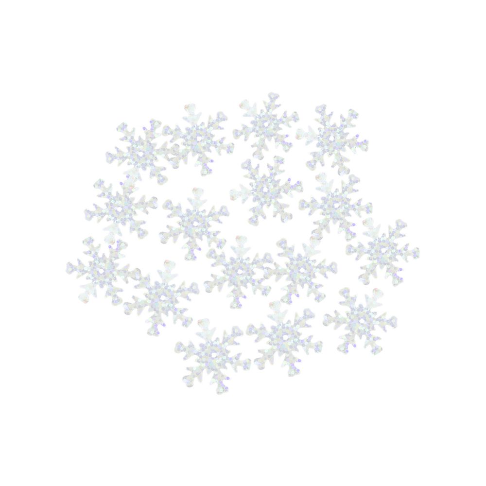 Пайетки фигурные снежинки, 24 мм, упак. 10 гр, Астра, 50112 серебро голограмма, уп.10 шт
