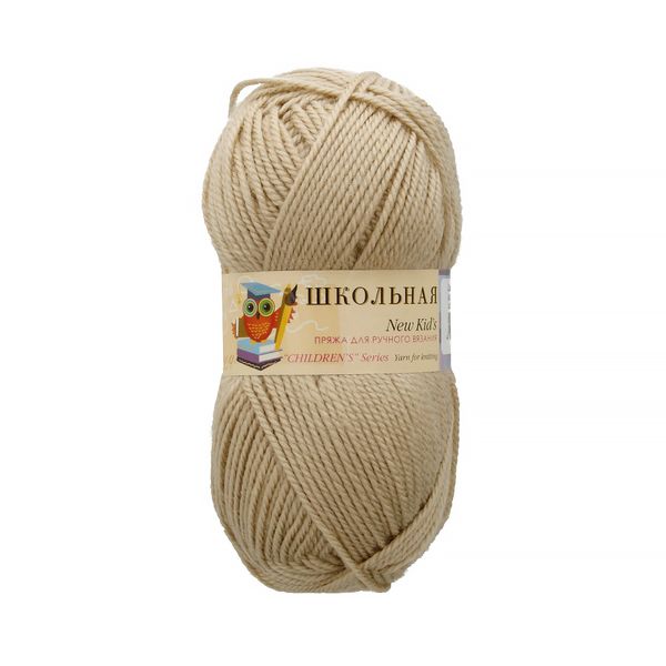 Пряжа Пехорка Школьная / уп.5 мот. по 50 г, 150 м, цв.043 суровый лен