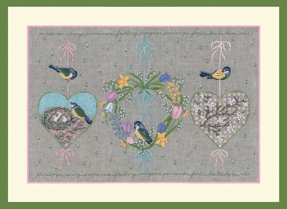 Le Bonheur des Dames, Coeurs De Printemps (Весенние Сердца), 46х31 см /TOS/