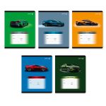 Тетрадь ученическая школьная, выборочный лак, A5 24 л. на скобе 65 г/м², белизна 100% 15 шт линия, 01461 Стартуют все!, Светоч Т189