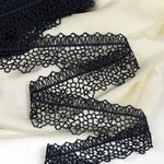 Кружево гипюр (плетёное) 45 мм, диз.2501 цв.B4815 т.синий уп.13.71м, Kruzhevo