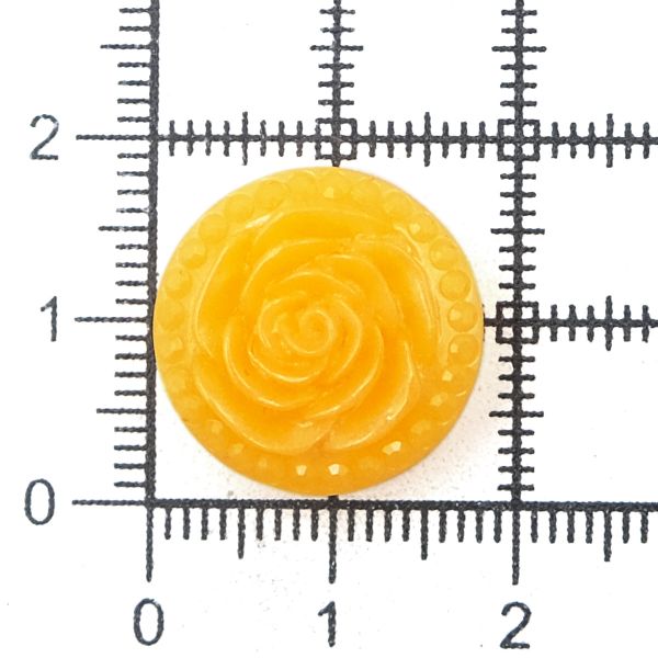 Пуговицы на ножке Розочки, 10 шт (26 оранжевый)