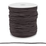 Шнур вощеный ⌀2.0 мм / 100 метров, цв.С868 т.коричневый