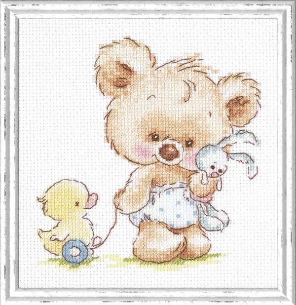 Набор для вышивания нитками Чудесная игла, Это все мое 13х13 см