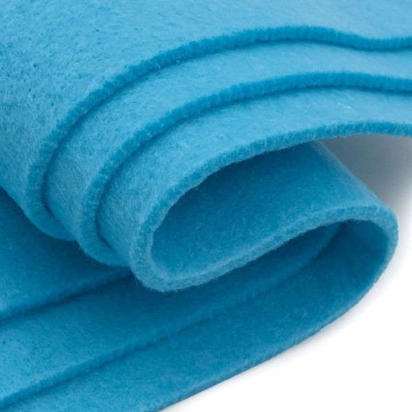 Фетр листовой мягкий 3.0 мм, 400гр, 20х30см, 3 штук Astra&Craft (AF831/YF615 голубой)