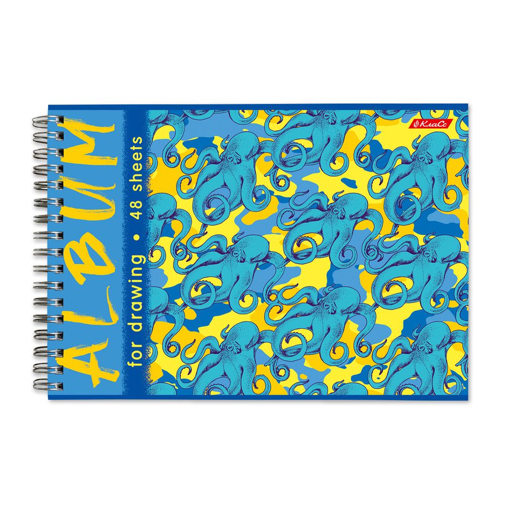 Альбом для рисования 100 г/м², A4 29х20.5 см, на гребне 48 л., 6 шт, 48АЛГР4_000274 Милые и ужасные, Светоч