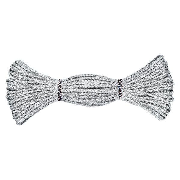 Тесьма отделочная плетеная 3 мм / 30 метров, серебро, С951Г7