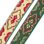 Лента (тесьма) жаккардовая 24.0 мм / 25±1 метров, рис. 9192, зеленый, С1852Г17