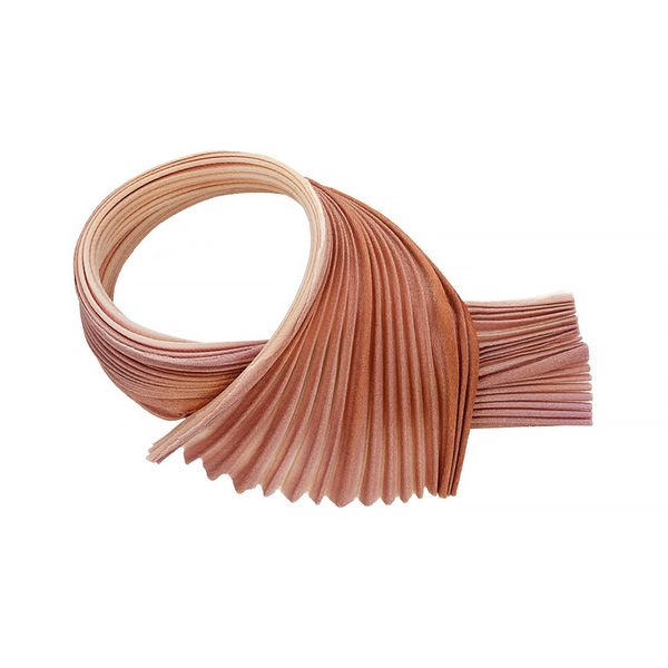 Лента декоративная 120.0 мм / 20 см, 104e св.клюквенный/персик, Floranta Shibori