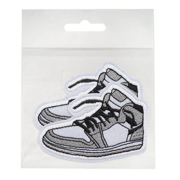 Термоаппликация КРОСЫ 80х60мм (Gray (серый)), 2 шт, LA581