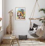 Картина по номерам Фрея, Щенок в подсолнухе, 40х30 см