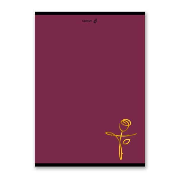 Тетрадь ученическая общая, A4 80 л. на скобе 65 г/м², белизна 100 %, 6 шт, клетка, 01346 Музыка цвета, Светоч Т154