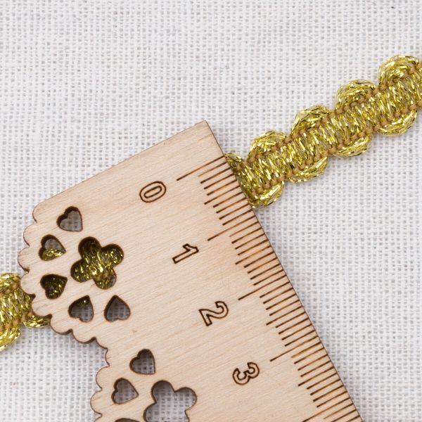 Тесьма 10мм / 16м (золото), 1093